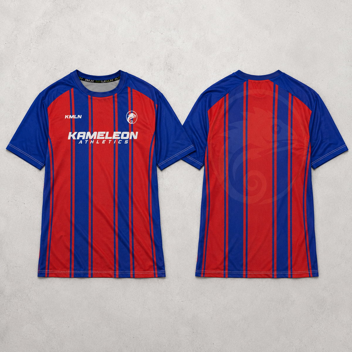 Crimson Cobalt Drifit Sports Jersey Shirt