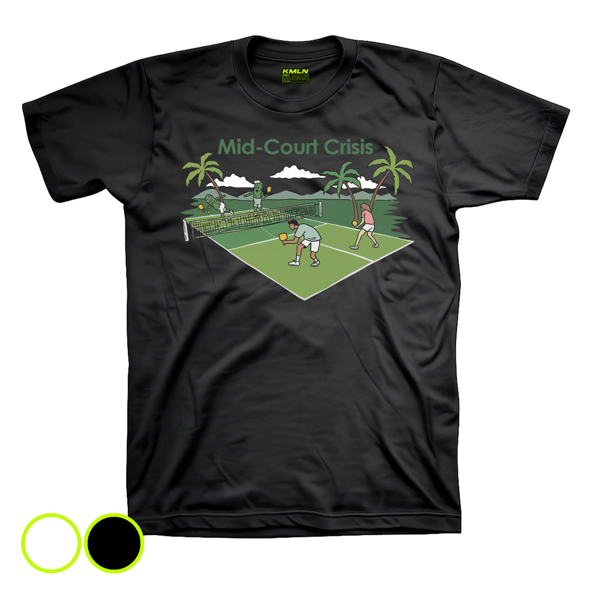 Mid-court Crisis Drifit Pickleball DTF Shirt