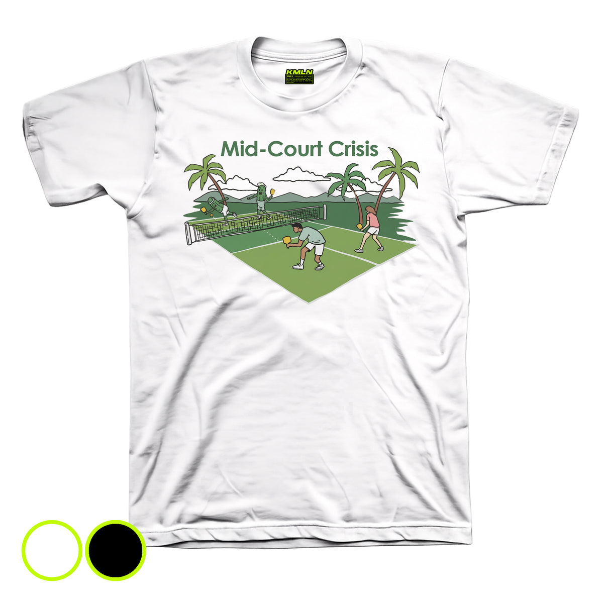 Mid-court Crisis Drifit Pickleball DTF Shirt