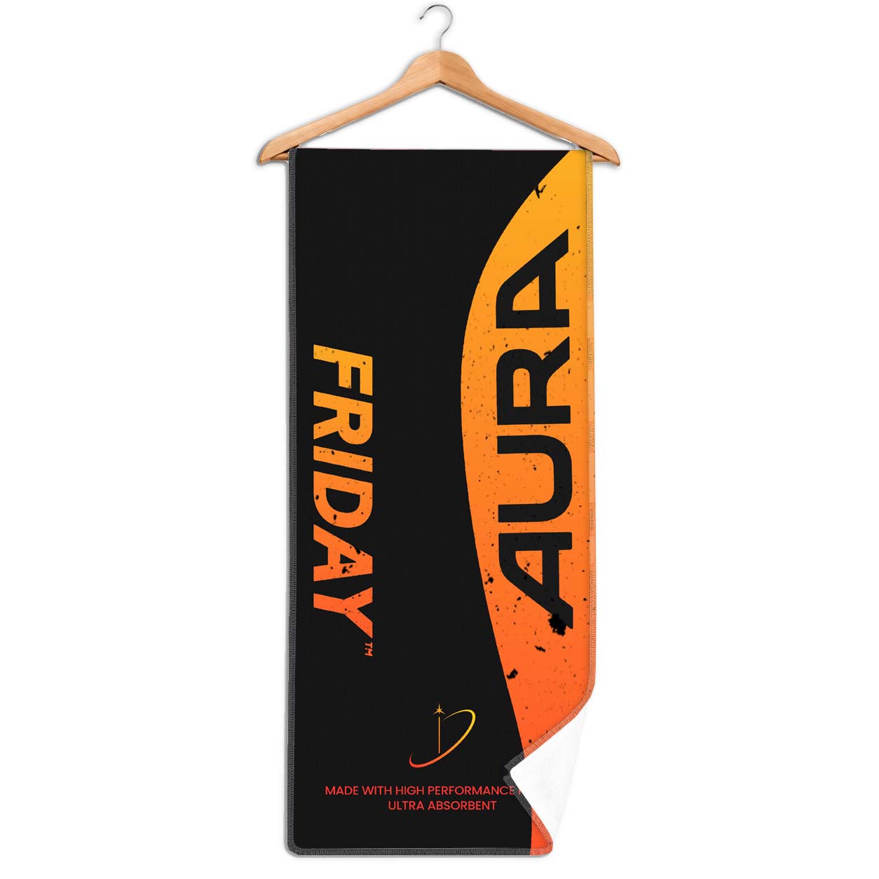 Friday Aura Orange Microfiber Pickleball Towel