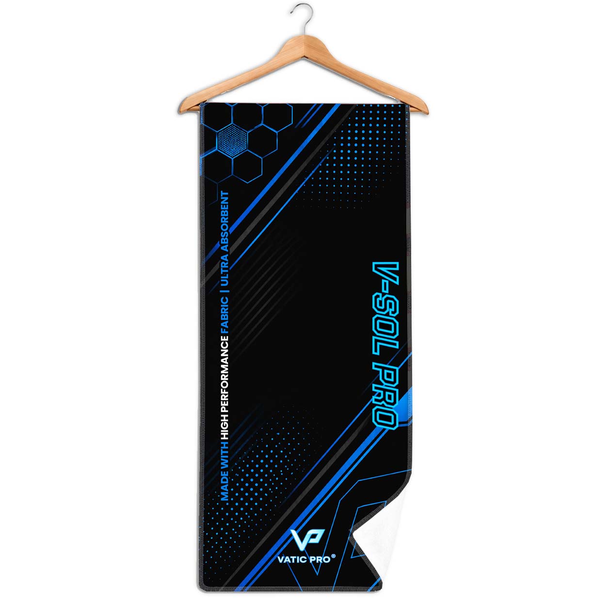 Vatic Pro V-Sol Blue Microfiber Pickleball Towel