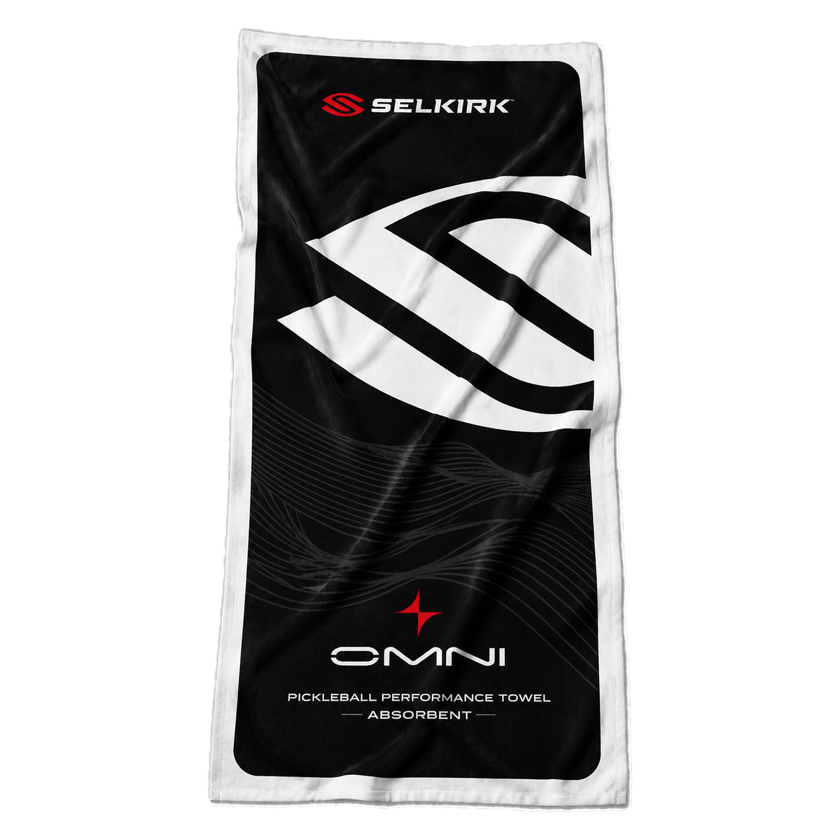 Selkirk OMNI Chalk | Black White | Cotton Pickleball Towel