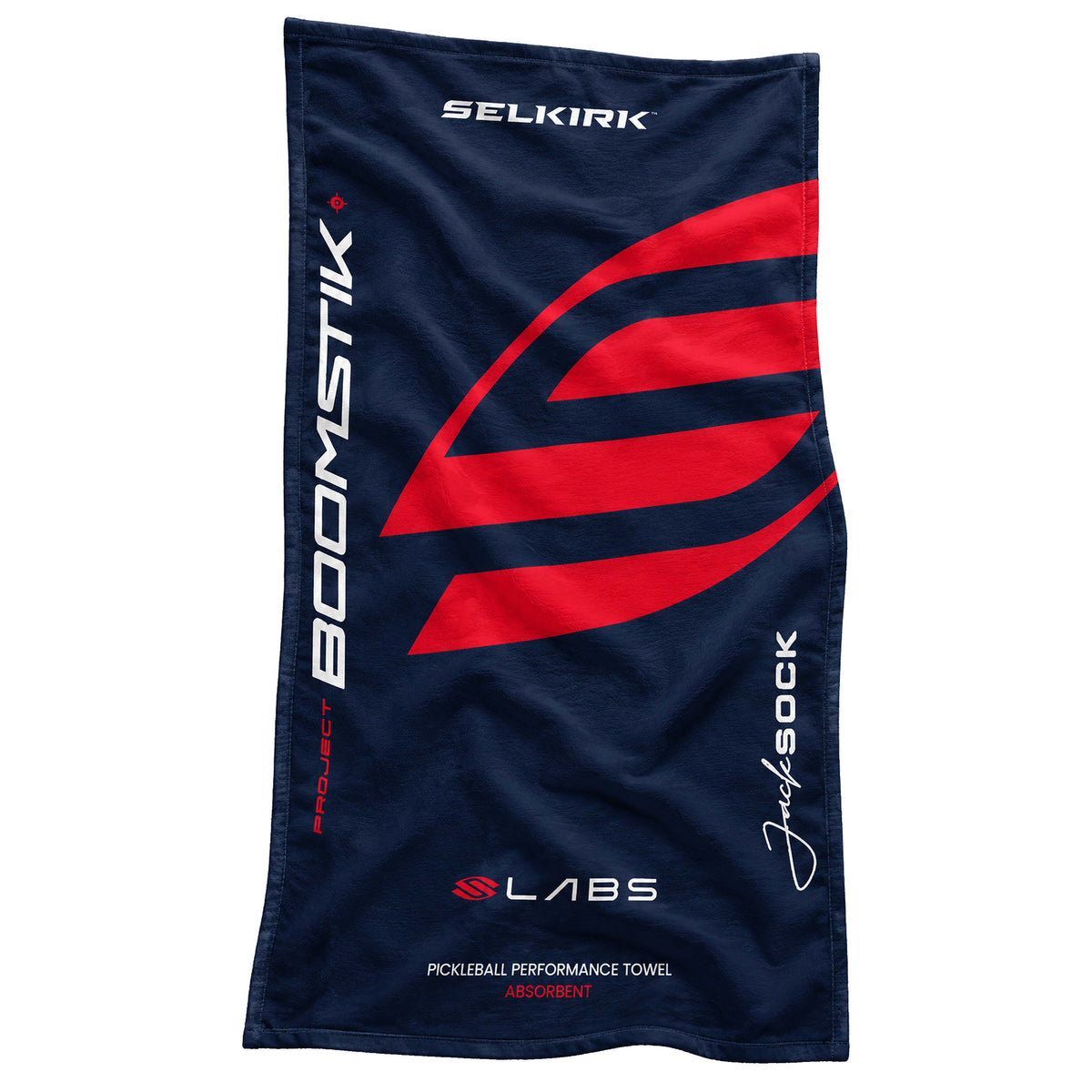 Selkirk BoomStik Jack Sock | Blue Red Logo | Cotton Pickleball Towel