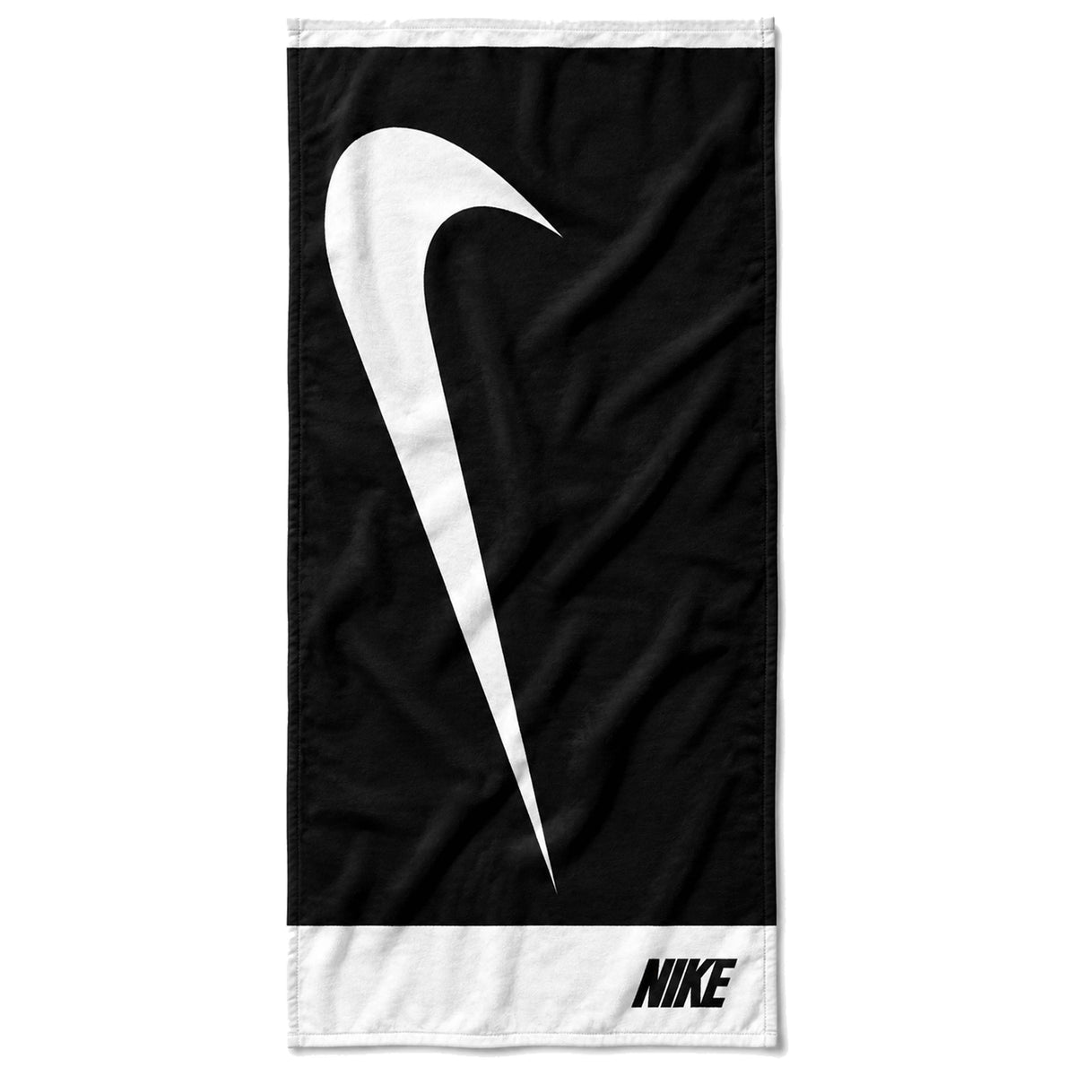 Nike Swoosh | Black White Bottom | Cotton Sports Towel