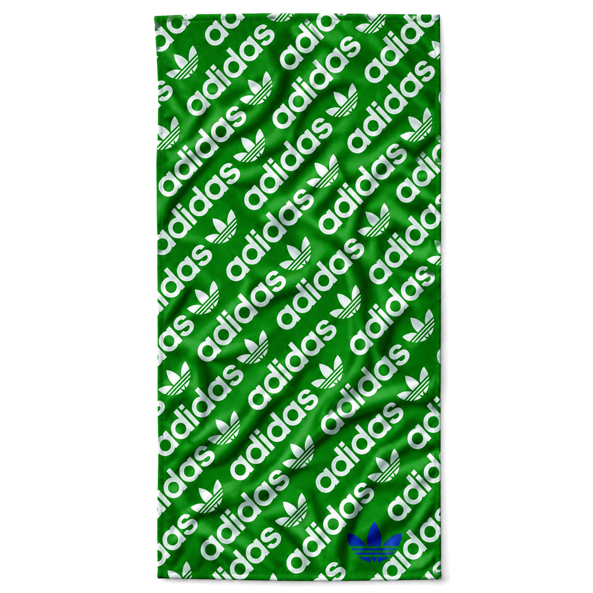 Adidas Pattern Green White | Cotton Sports Towel